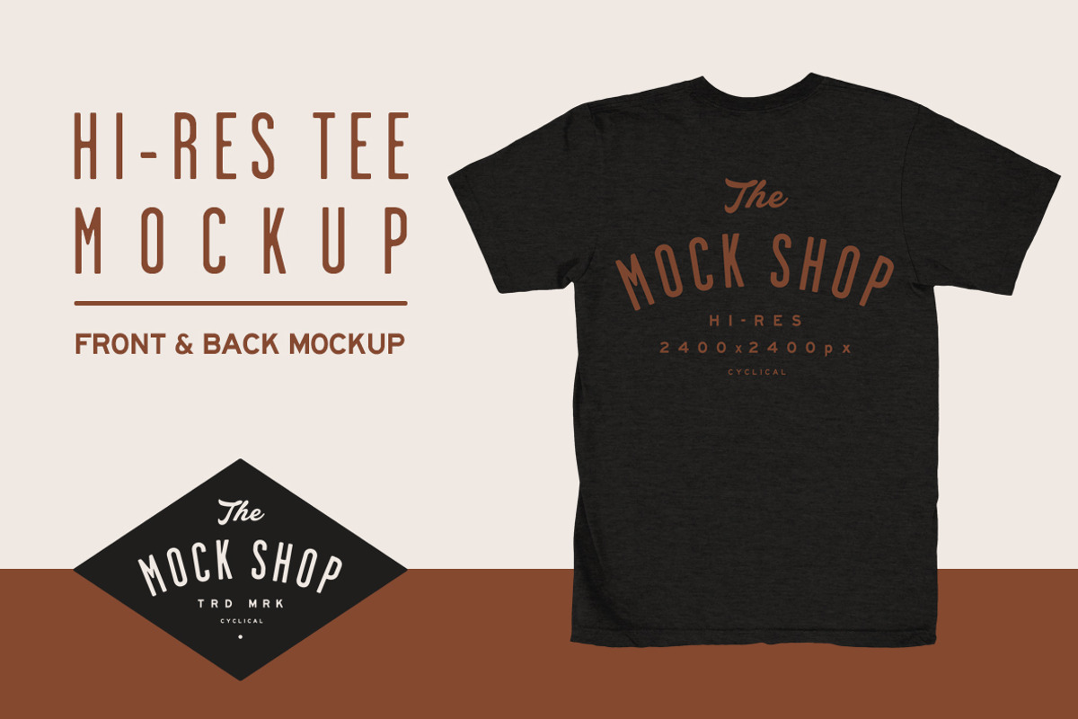 TMS Pro: Crew Neck Tee Mockup, a Shirt Mockup by The Mock Shop (Photo 2 of 3)
