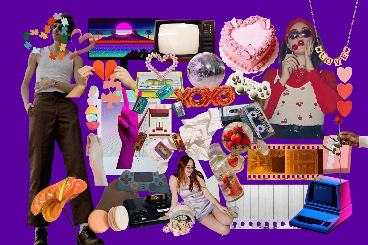 Valentine 90s Y2K Collage Kit, an Object Graphic by Anzhelika (Photo 5 of 13)