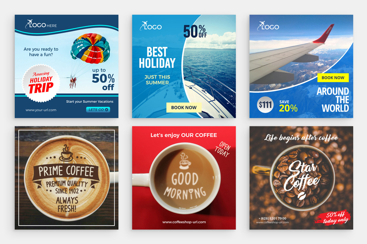 20 Instagram Templates, a Social Media Template by Studio Siv (Photo 3 of 5)