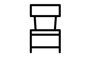 Chair icon, an Emoji Icon by Sumberpangan