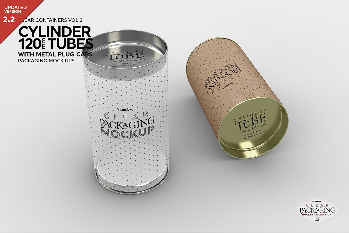 Clear/Opaque Tube Packaging Mockup, a Cups & Container Mockup by INCDesign (Photo 1 of 10)