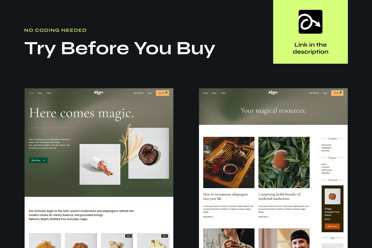 Supplement Store Elementor Template, a WordPress Template by Awakened Templates (Photo 5 of 6)