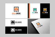 Set of Idea Box Logo designs concept, a Branding & Logo Template by Lucky Creative (Thumbnail 3 of 5)