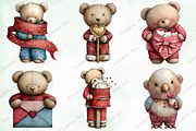 Valentine Teddy With Elements Bundle, an Illustration by Creative Art (Thumbnail 5 of 10)