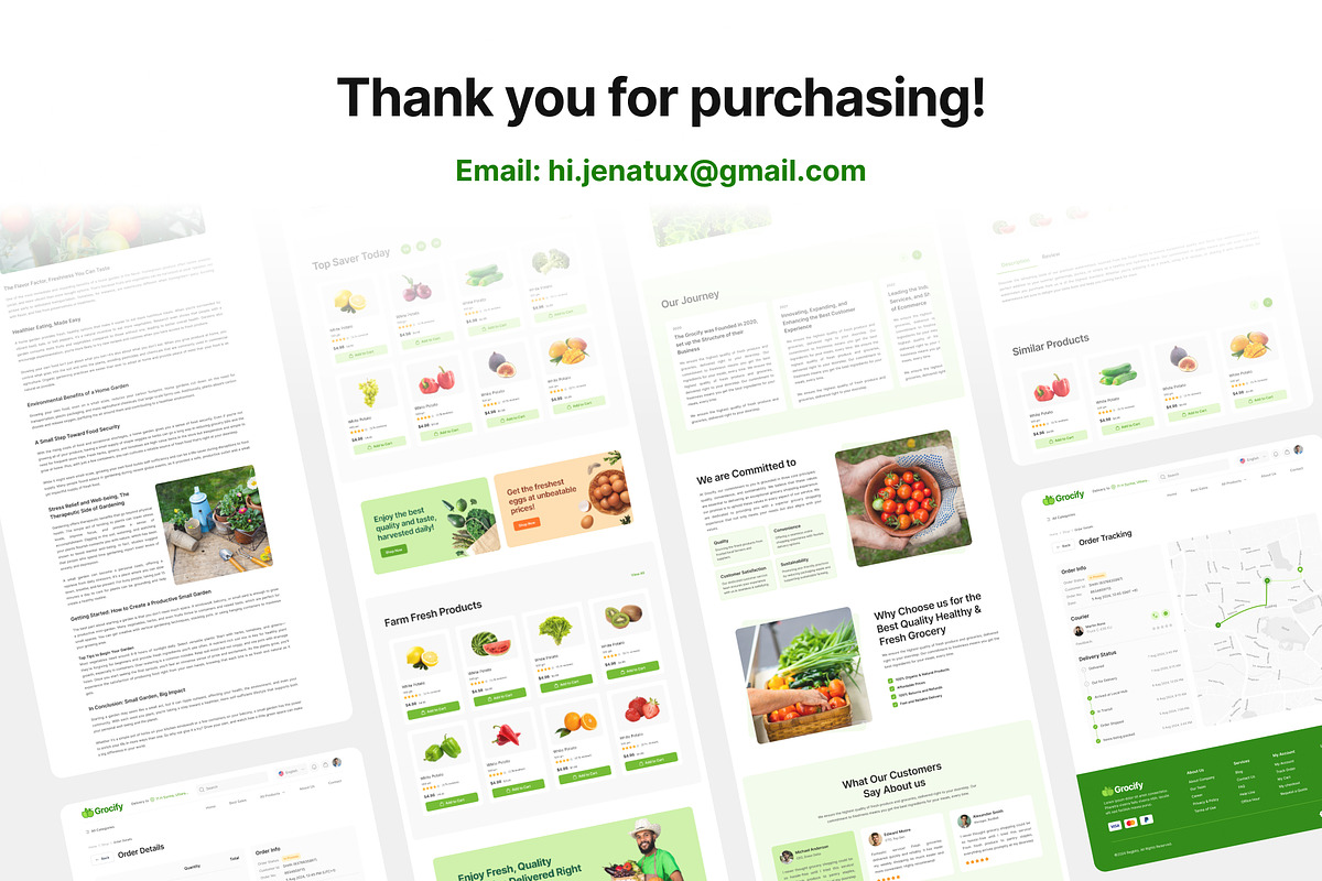Grocery Delivery System, an UI Kit Template by DotsHub (Photo 7 of 7)