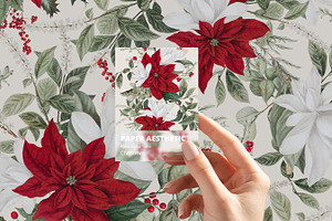 Christmas Floral Paper Pack