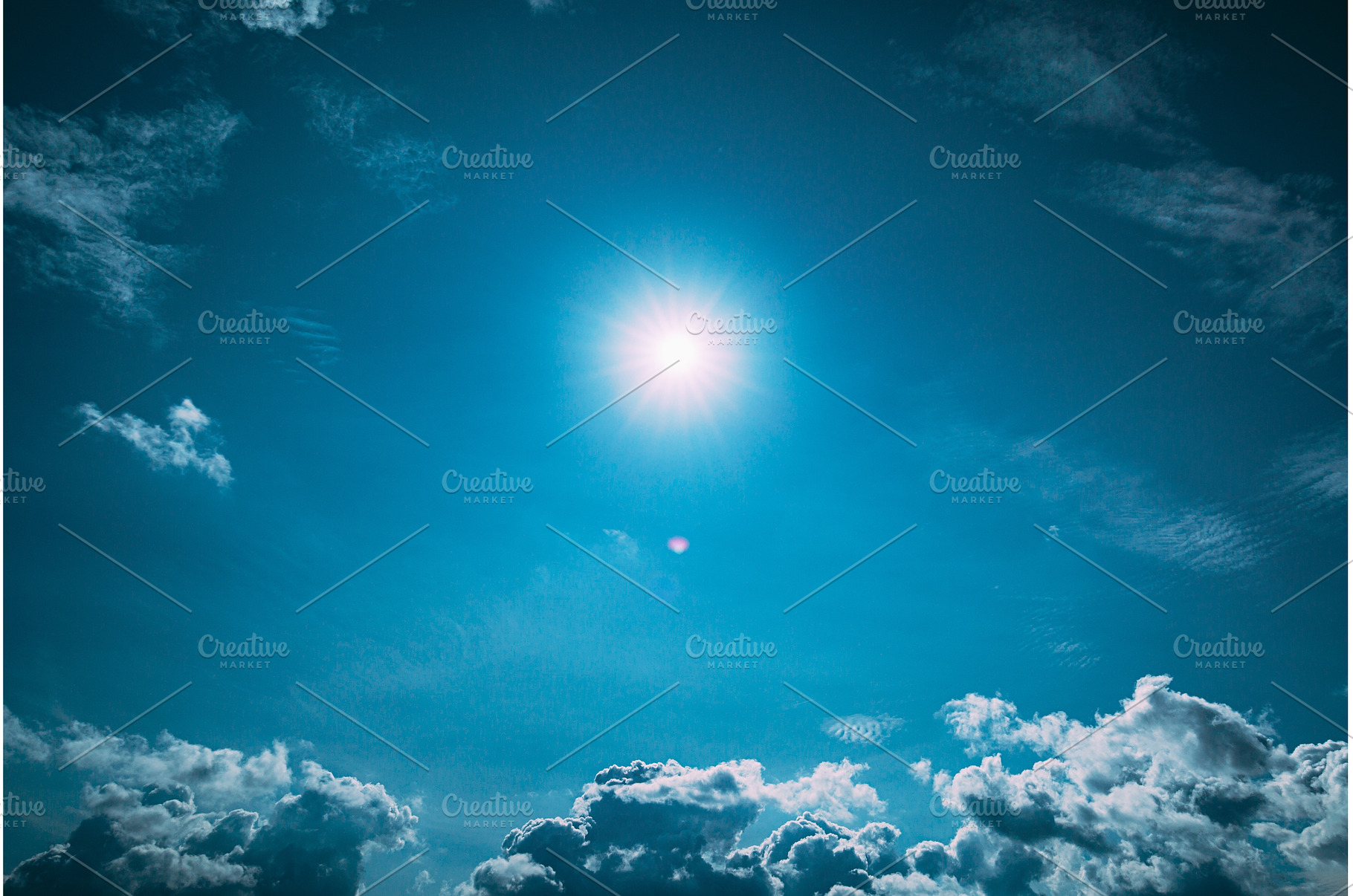 Gently Cloud Sky Blue Moving In Blue, a Nature Photo by Our Amazing World