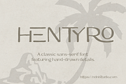 Hentyro – Sans Serif Font, a Sans Serif Font by NDNL Studio (Thumbnail 1 of 9)