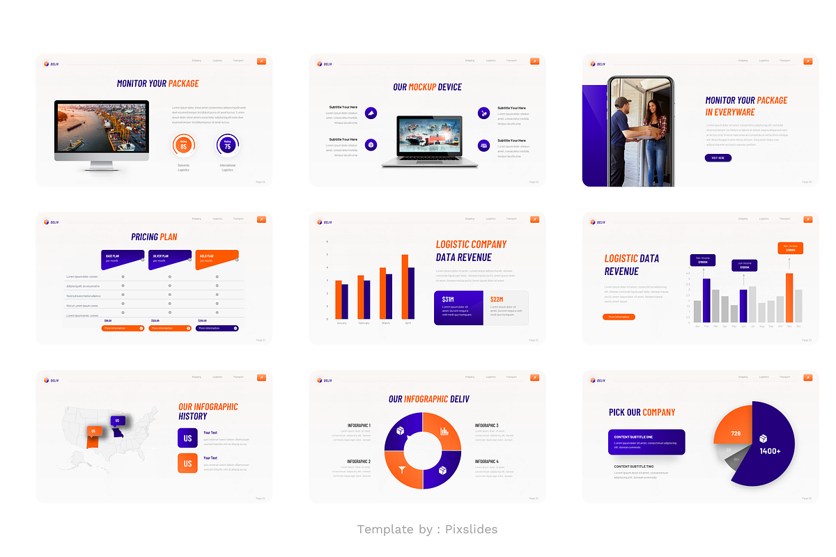 Logistics & Transport PowerPoint, a Presentation Template by Pixslides (Photo 7 of 7)