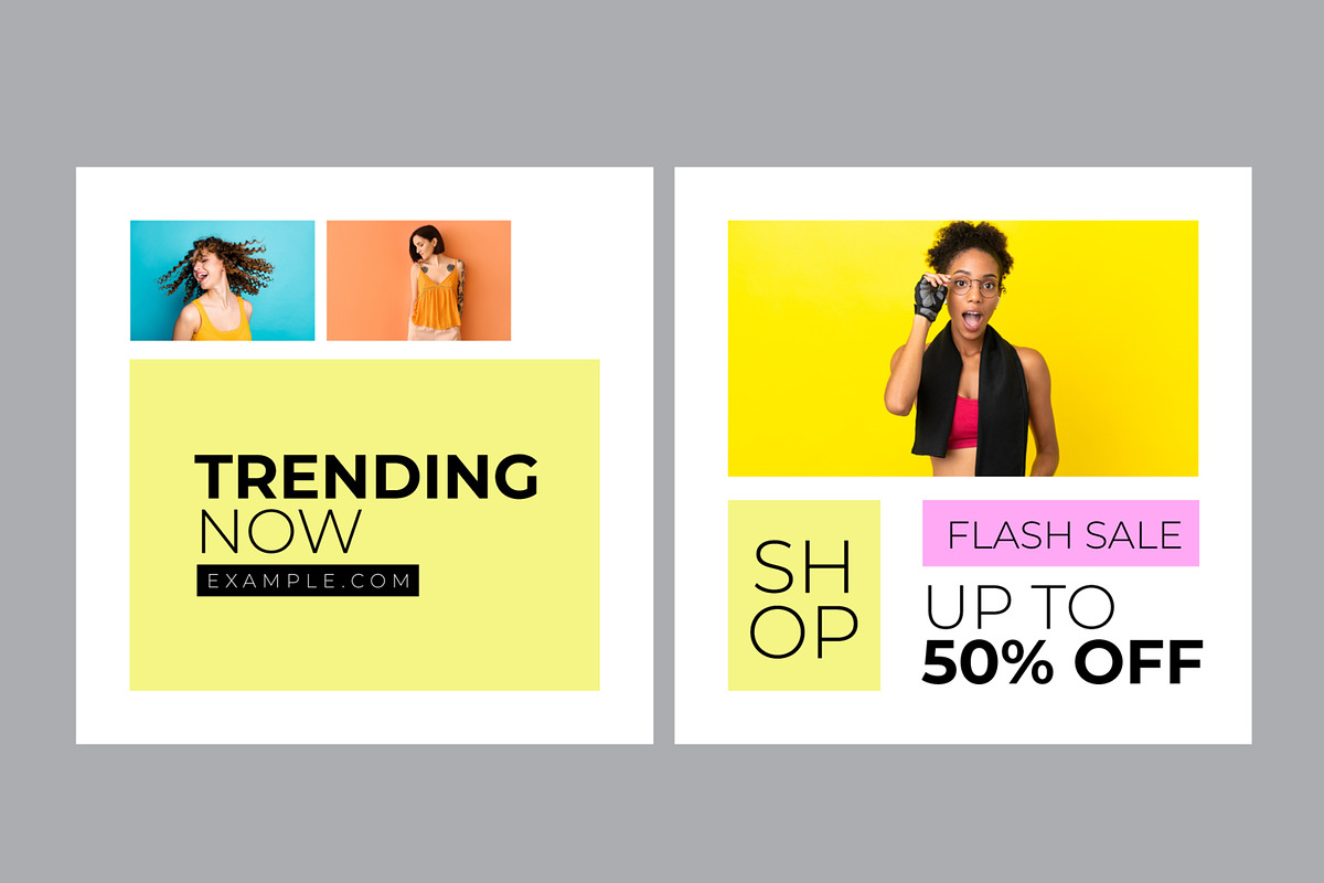 Fashion Social Media Post Template, an UI Kit Template by ContestDesign (Photo 3 of 6)