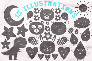 Bear Cub Scandinavian Kids Font MORE