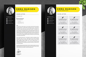 Clean & Modern Resume Template Word