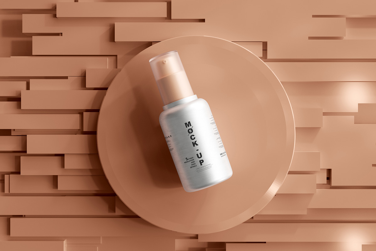 Aluminum Cosmetic Mockup Bundle, a Cups & Container Mockup by pmvch (Photo 108 of 206)