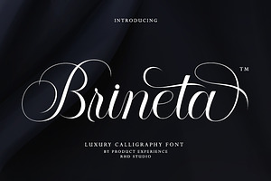 Brineta, a Script Font by StudioRhd