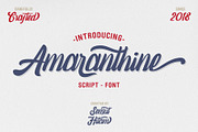 Amaranthine - Vintage Script Fonts, a Script Font by SemutHitam Creative (Thumbnail 1 of 8)