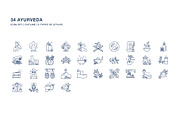 Ayurveda spa icon set, an Icon by Icongeek26 (Thumbnail 4 of 4)