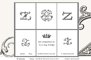 Antique Vintage Monogram Initial Z, an Object Graphic by Antique Monograms (Thumbnail 3 of 4)