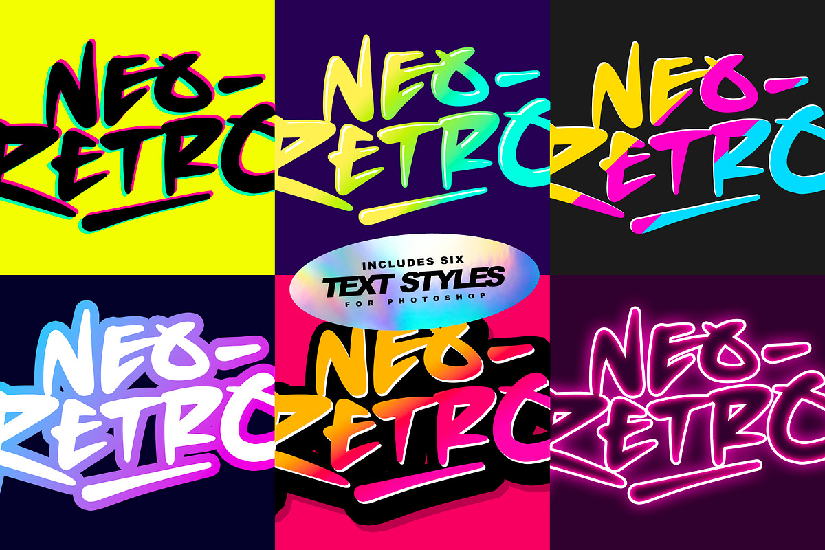 Neo-Retro Font + Extras, a Font by Sam Parrett (Photo 6 of 11)