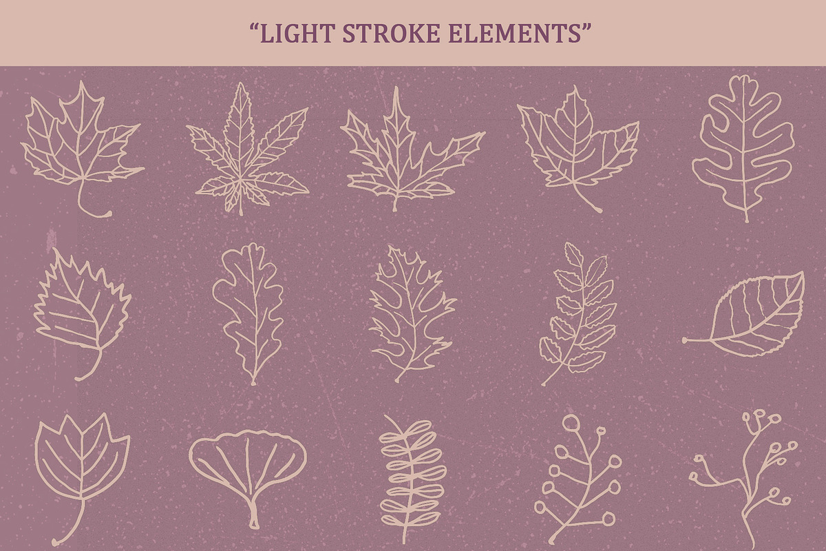 Autumn Mood: 139 Hand drawn Elements, a Seasonal Illustration by Sheikhadesign (Photo 6 of 10)