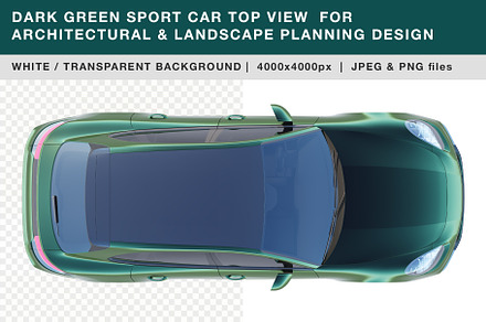 dark green sport car top view - PNG, a Transportation Photo by Nurlan's shop