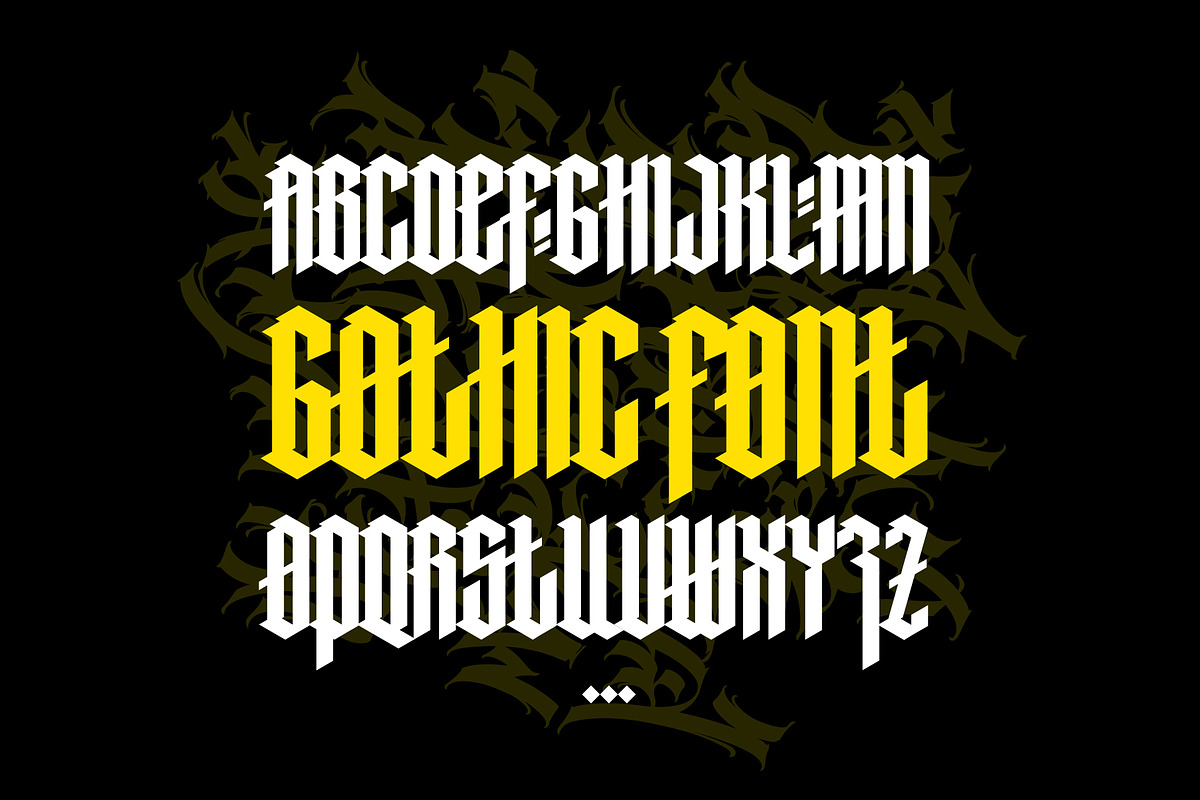 Gothic vector letters - 029, an Object Graphic by GeekClick (Photo 9 of 10)