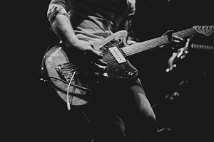 B&W Guitarist