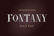 Fontany - Modern Typeface, a Serif Font by Made by Cap (Thumbnail 1 of 5)