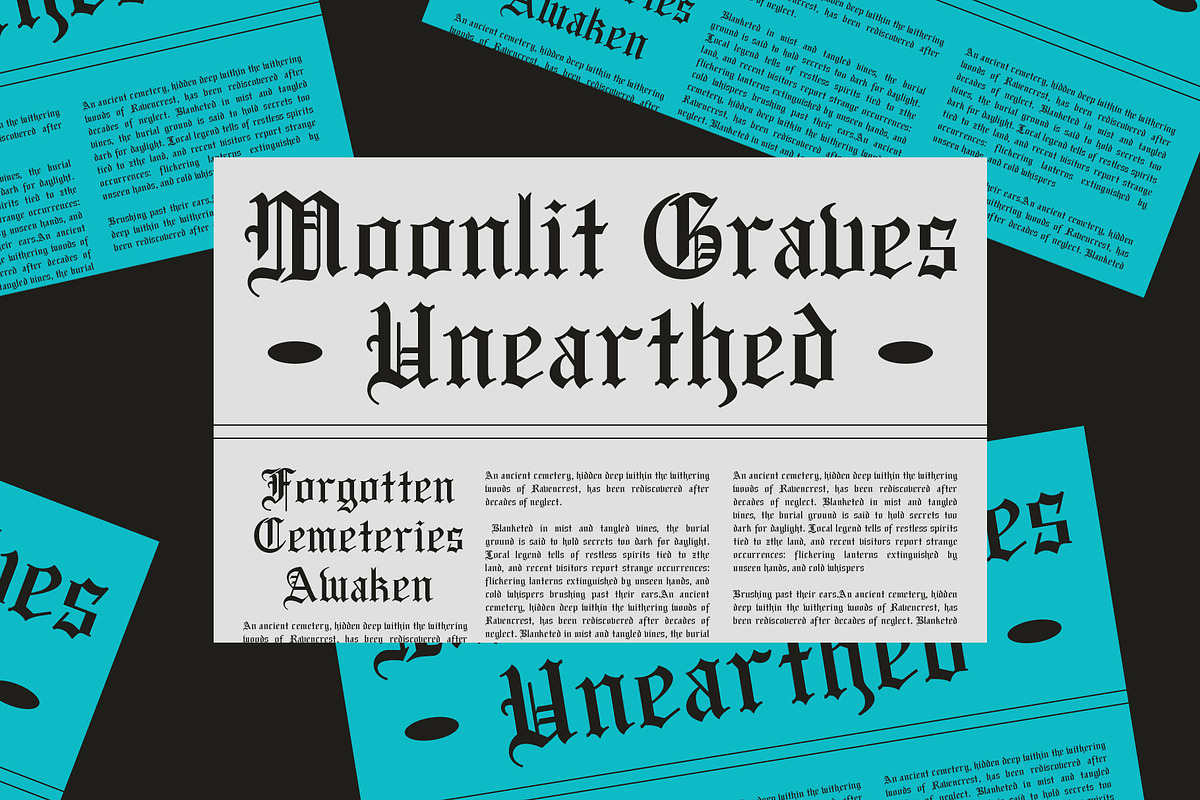 CS Rubeus – Old English Font, a Blackletter Font by Craft Supply Co. (Photo 5 of 8)