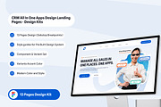 CRM Landing Pages Design Kit Figma, a Landing Page Template by MokuiDesign (Thumbnail 1 of 5)
