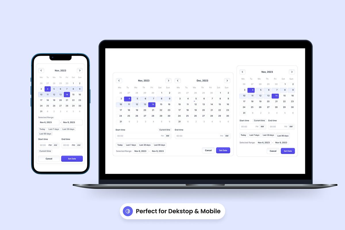Ultimate Date Picker - UI Kits, an UI Kit Template by SLAB! Design (Photo 2 of 2)