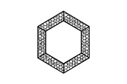 Polygon Frame & Label Bundle, an Illustration by Creativeshirt (Thumbnail 43 of 51)