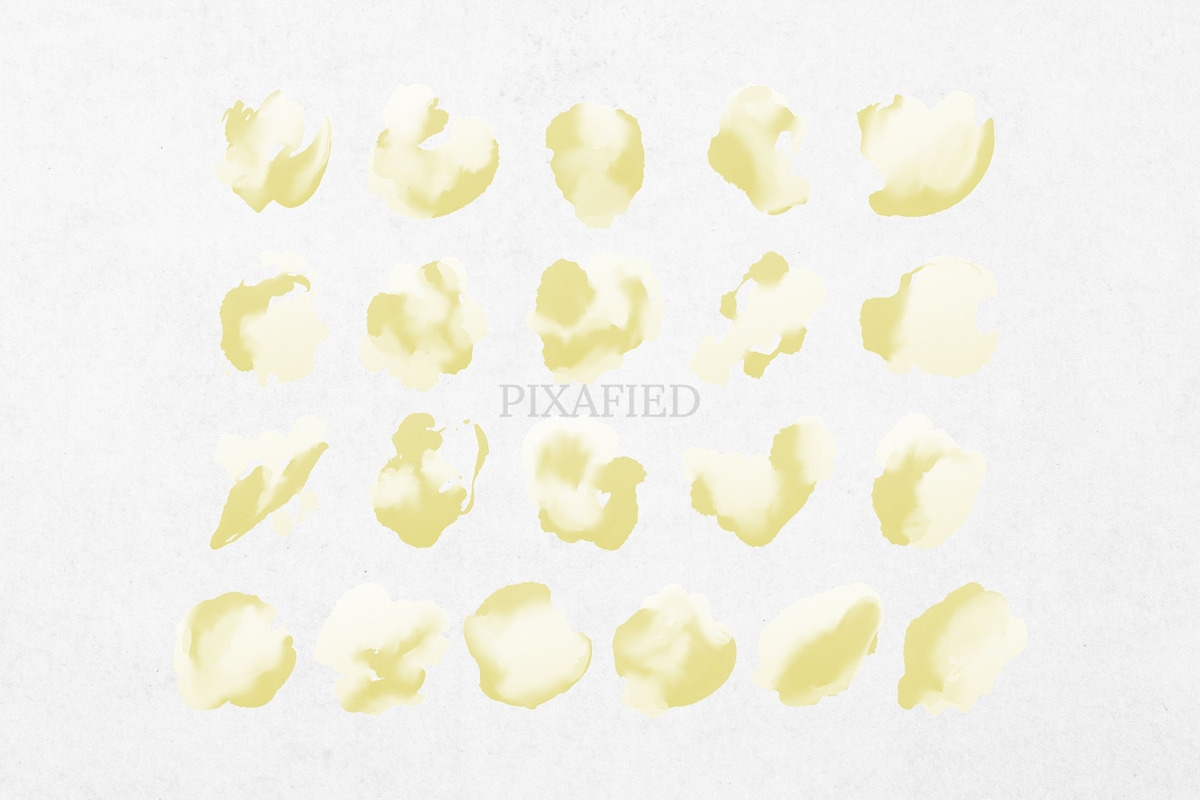 Yellow and White Watercolour Paint, a Decorative Illustration by Pixafied (Photo 4 of 4)