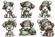 Whimsical Christmas Dog Cliart, an Illustration by Pixels.Craft (Thumbnail 6 of 6)