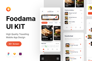 Foodama - Food Delivery UI KIT