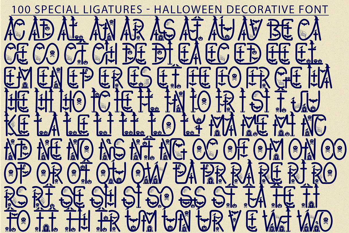 Halloween Decorative Font, a Sans Serif Font by 177Studio (Photo 7 of 8)