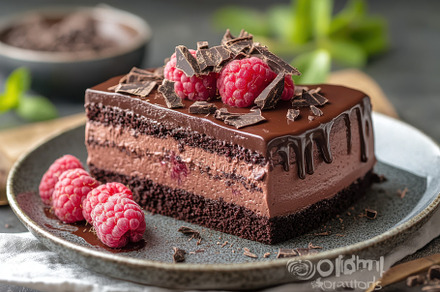 Delicious Chocolate Raspberry Cake S, a Background Photo by Pixeness