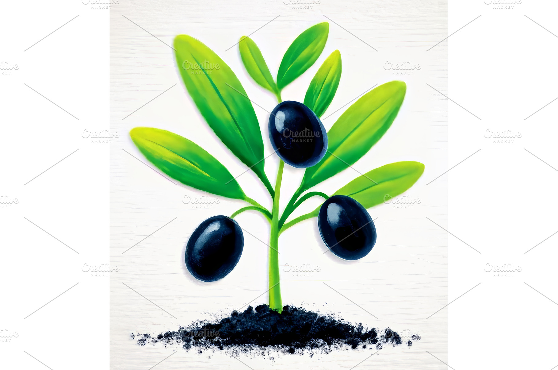 The microgreen sprouts watercolor, a Nature Photo by ZinetroN