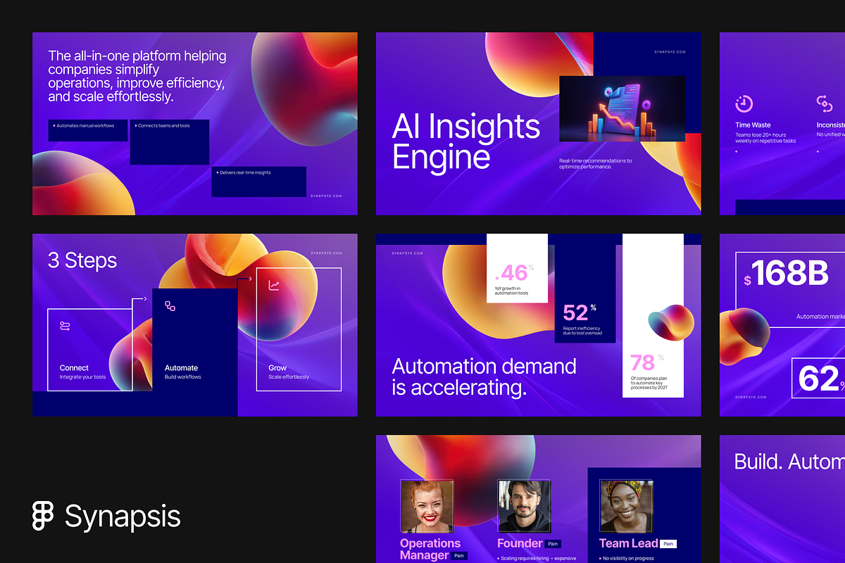 Synapsis SaaS Pitch Deck for Figma, a Presentation Template by Ceaso Store (Photo 2 of 6)