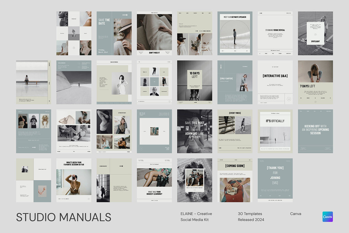 ELAINE – Creative Social Media Kit, a Social Media Template by Studio Manuals (Photo 8 of 8)