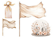Boho Beige Watercolor Planner, an Illustration by Designworld (Thumbnail 5 of 6)