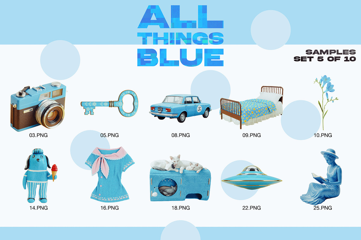 ALL THINGS BLUE: 250 PNG Elements, an Object Graphic by Megan Aili Designs (Photo 7 of 16)