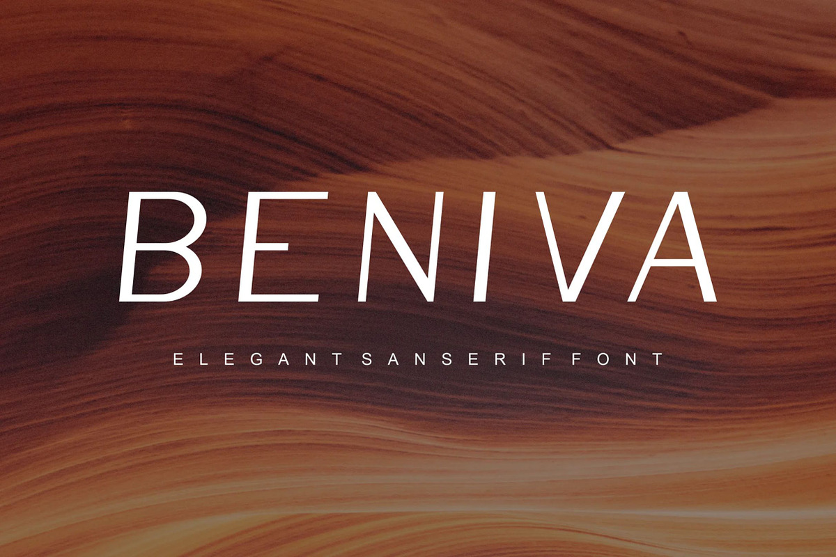 Beniva, a Sans Serif Font by Auliacreative (Photo 1 of 4)