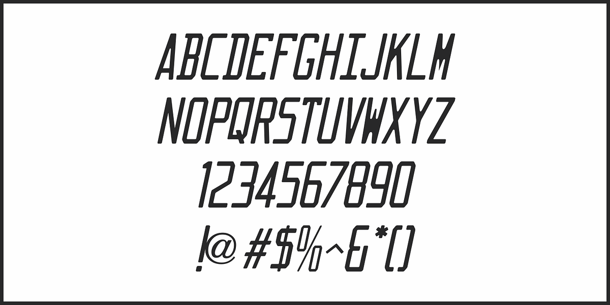 New Car Tag JNL, a Font by Jeff Levine Fonts (Photo 5 of 5)