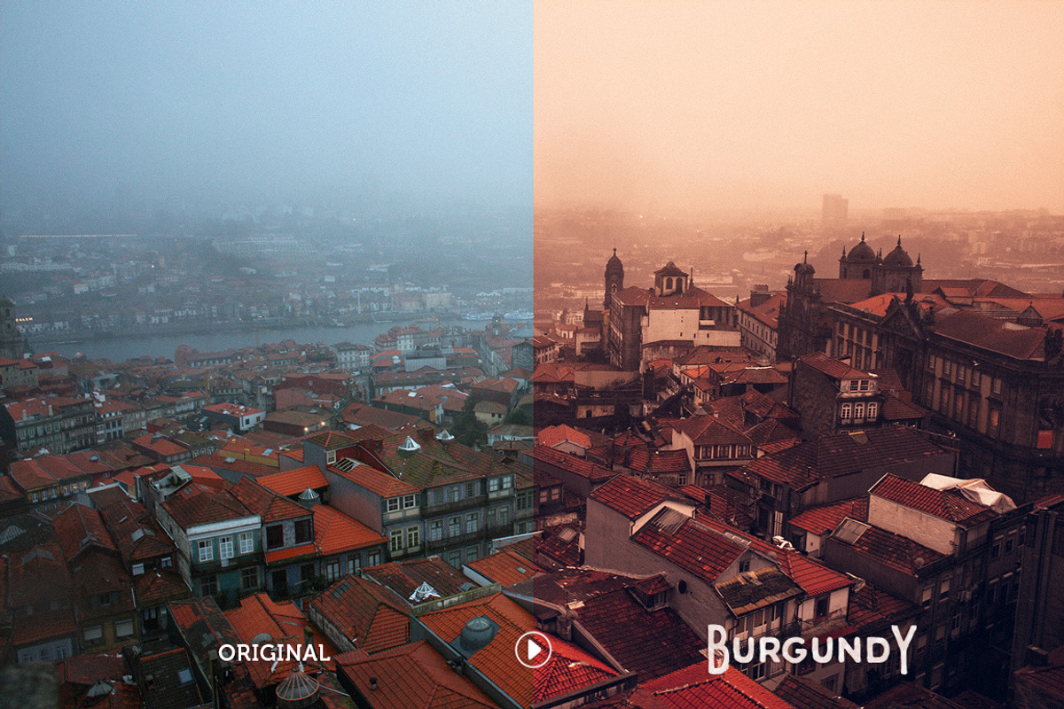 Burgundy Lightroom Preset Pack preview 5