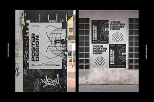 Urban Poster Wall Mockups 3