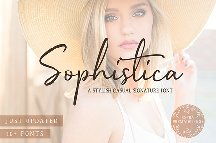 Sophistica - 10 Fonts & Ext