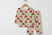 Apple and Pencil Watercolor Pattern, a Pattern Graphic by Little Creative Scribbles (Thumbnail 4 of 6)