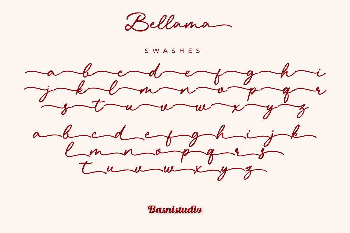 Bellama Signature Font, a Script Font by Basnistudio (Photo 8 of 10)