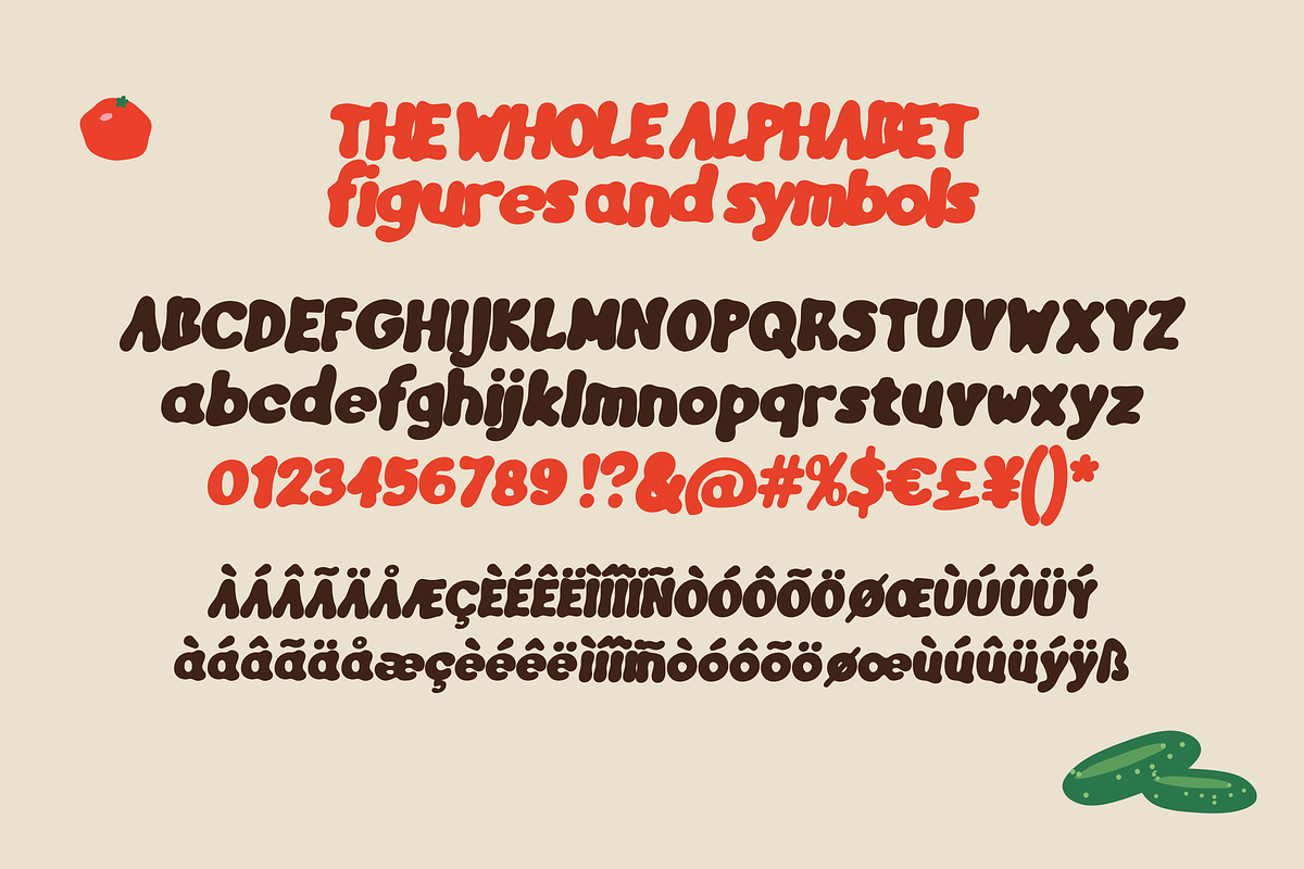 Squishy Blob Bubbly Display Font, a Sans Serif Font by FansyType (Photo 14 of 15)