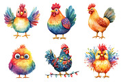 Whimsical Funny & Quirky Chicken PNG, an Illustration by Creative Art (Thumbnail 5 of 12)